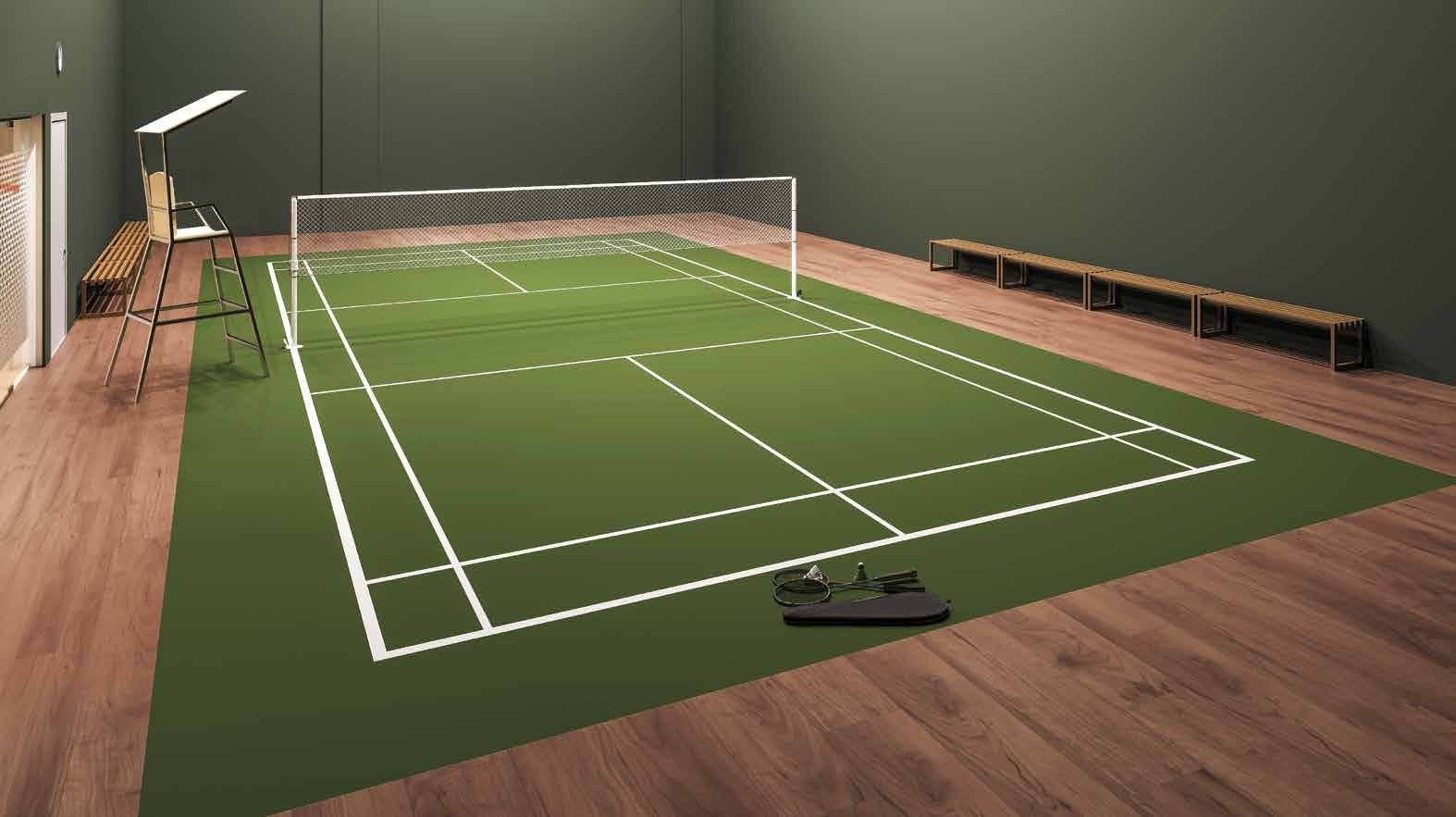 Badminton court, artist's impression