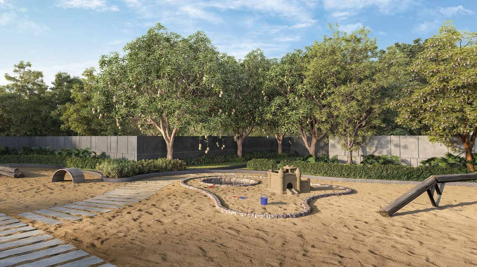 Natural play zone, artist's impression